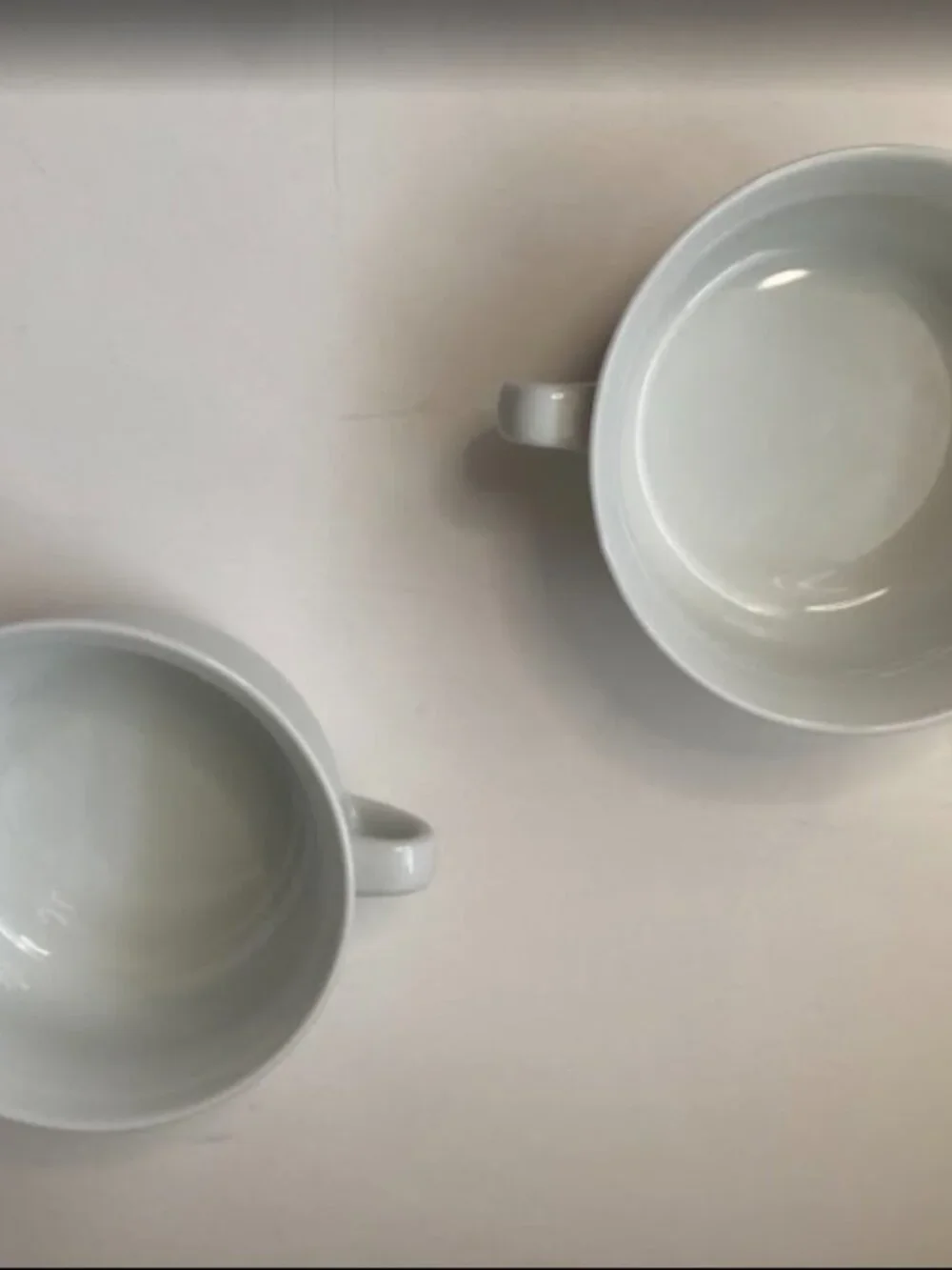 Williams Sonoma Everyday White Porcelain Double Handle Soup Bowls